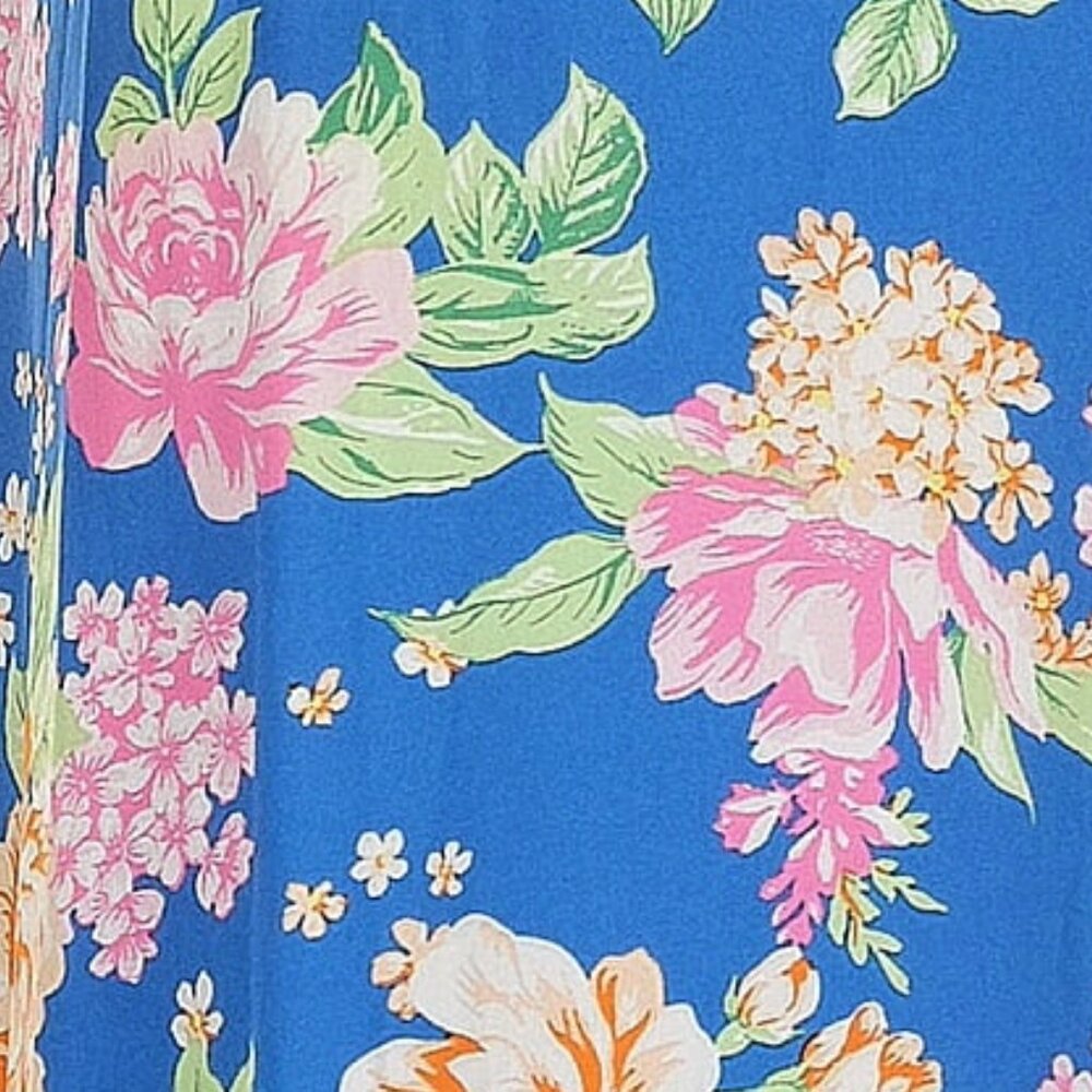 Pink Rose - Beautiful Floral Mini Dress - Picture 5 of 8